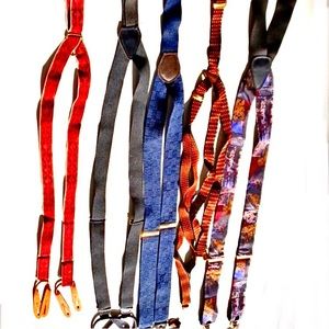 Lot of 5 Suspenders/Braces: Pelican